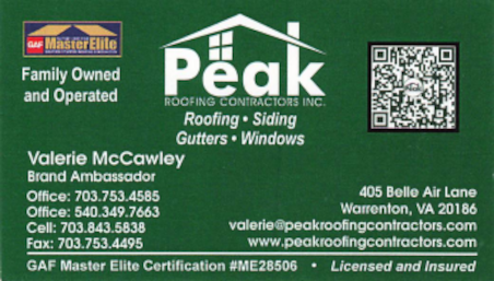 Valerie McCawley - Peak Roofing